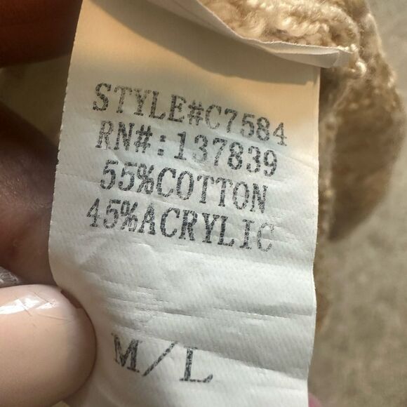 Altar’d State Open Front Crochet Sweater M/L - Picture 5 of 5